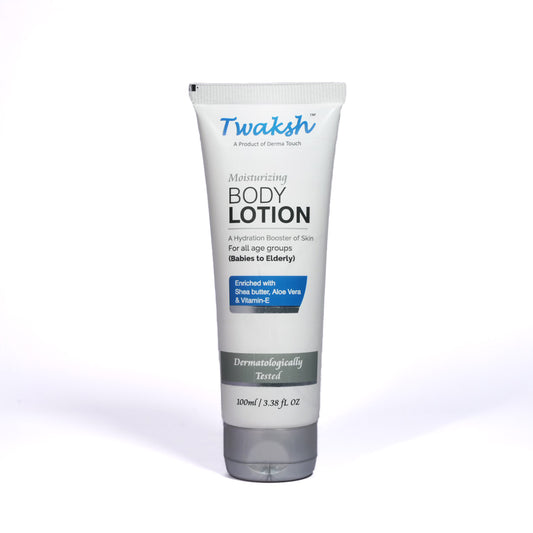 Twaksh Moisturizing Body Lotion | Deep Hydration for Dry, Sensitive & Eczema-Prone Skin | Shea Butter, Cocosin, Glycerine, Vitamin E & Light Liquid Paraffin