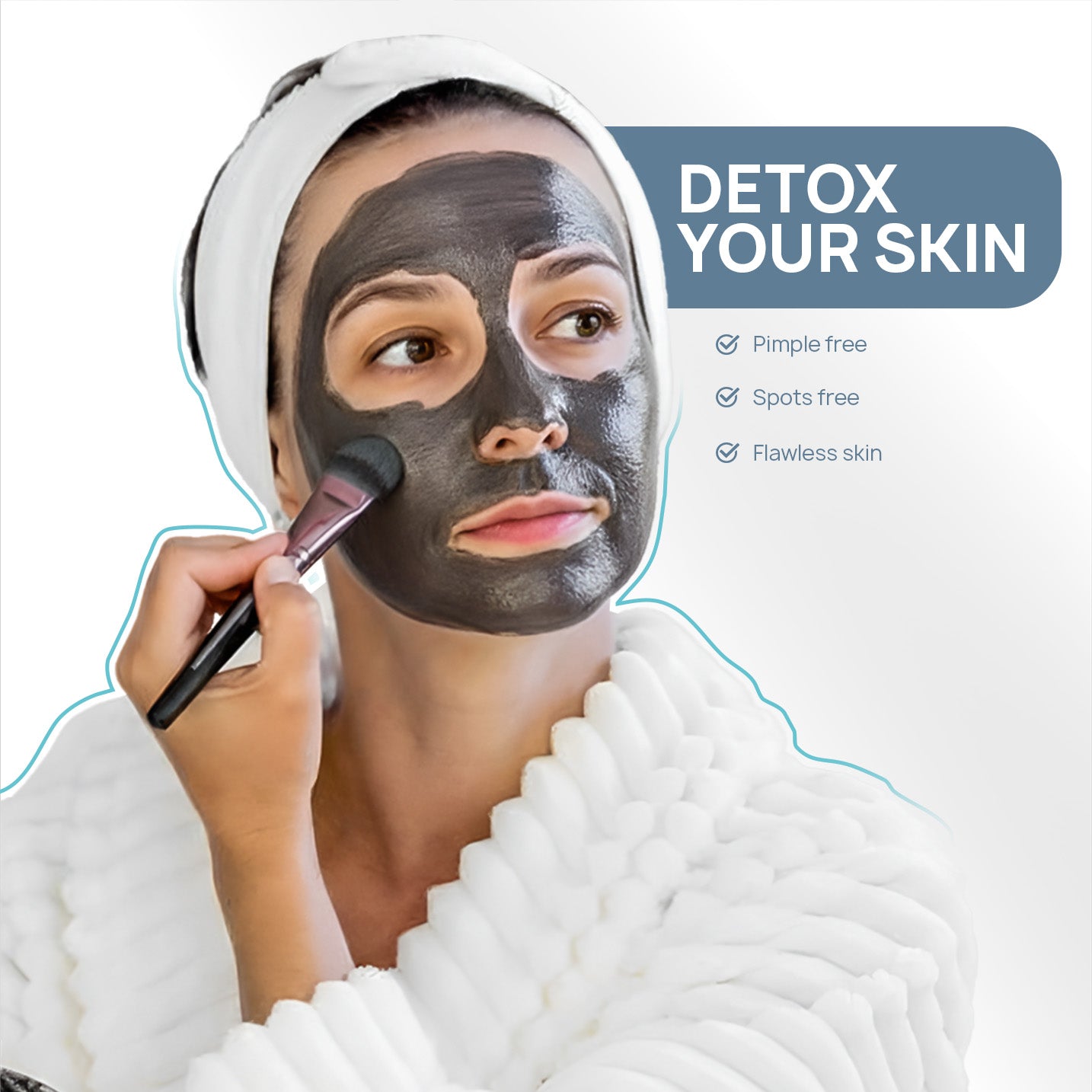 Twarz Charcoal Peel-Off Mask | Salicylic Acid & Tea Tree | Oil Control, Blackhead Removal & Pore Detox | Glycolic + Kojic for Spot Clarity | 100 ml