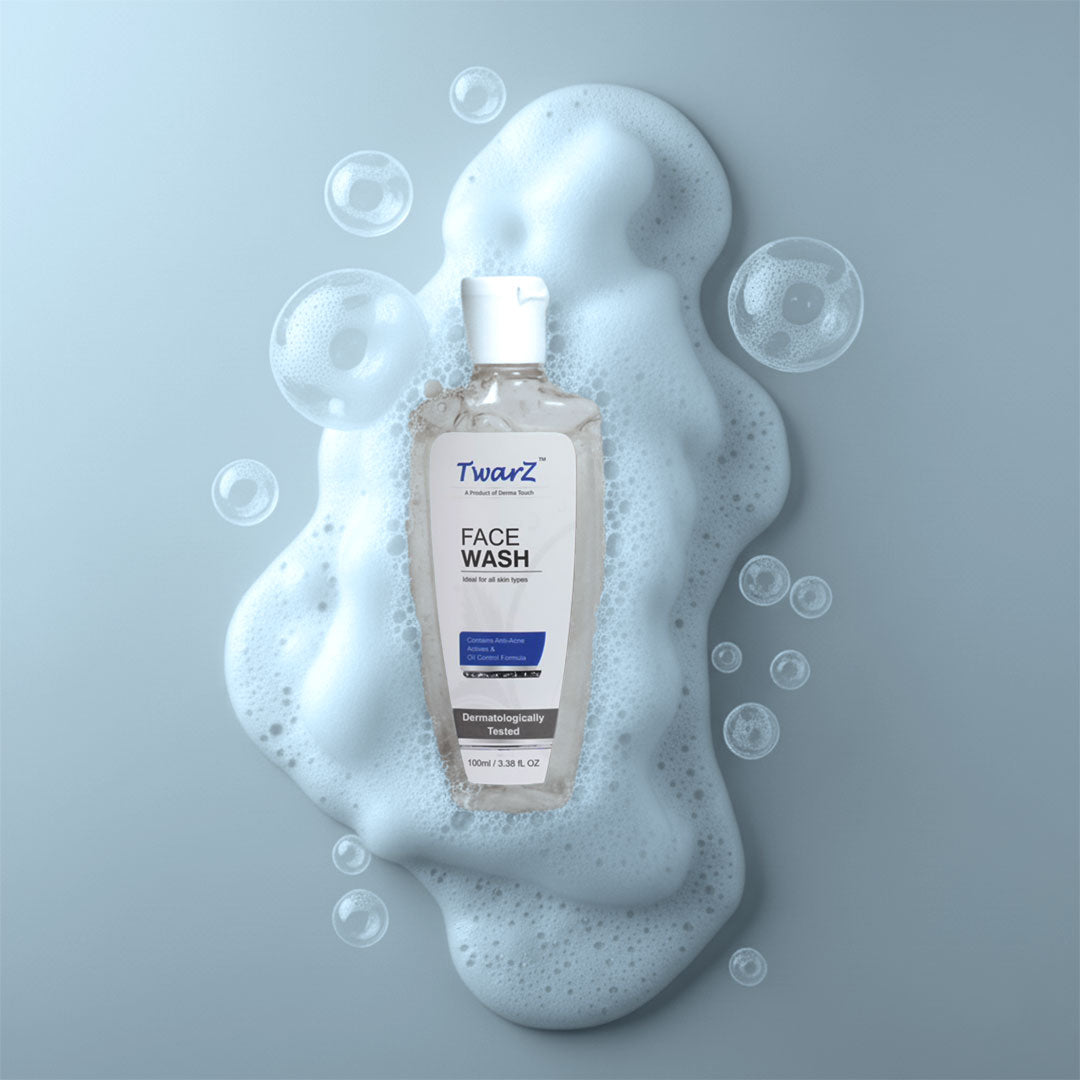 Twarz Face Wash | Salicylic Acid, Sepicontrol™ A5 & Lactic Acid | Oil-Control Cleanser for Acne-Prone Skin | Sulfate & Paraben-Free
