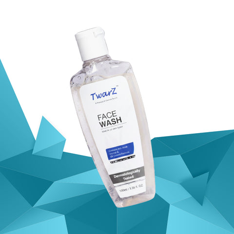 Twarz Face Wash | Salicylic Acid, Sepicontrol™ A5 & Lactic Acid | Oil-Control Cleanser for Acne-Prone Skin | Sulfate & Paraben-Free