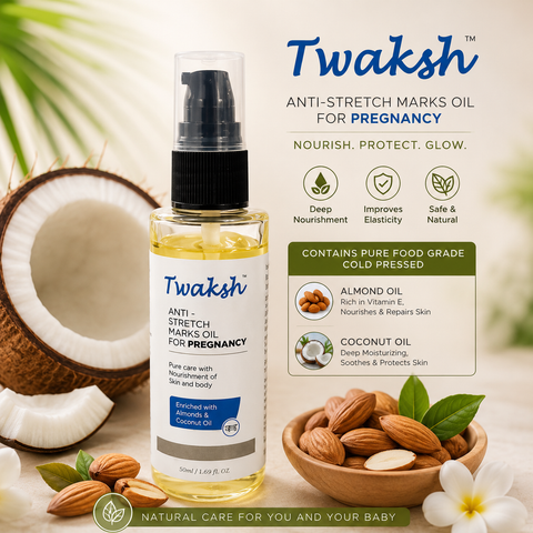 Twaksh Anti Stretch Marks Oil For Pregnancy