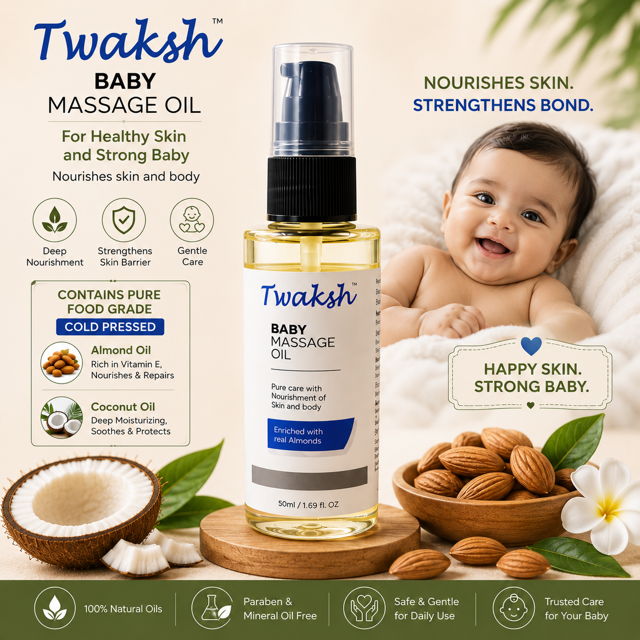 Twaksh Baby Massage Oil