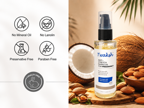 Twaksh Anti Stretch Marks Oil For Pregnancy