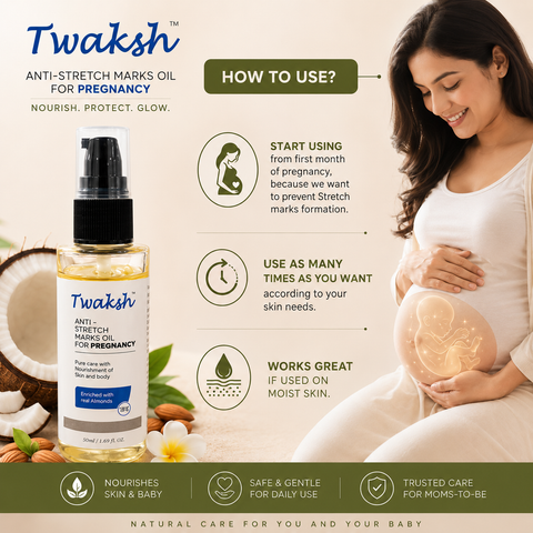 Twaksh Anti Stretch Marks Oil For Pregnancy