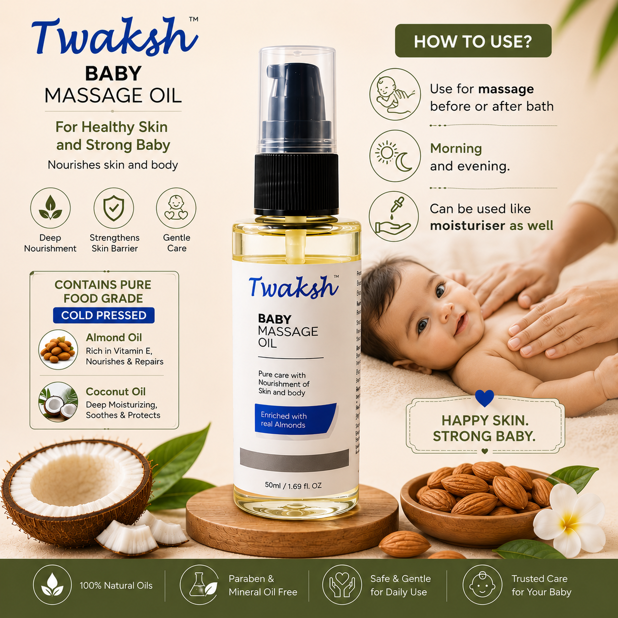 Twaksh Baby Massage Oil